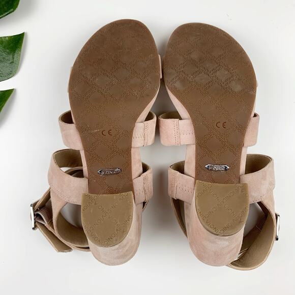 Vionic Blaire Sandals Heels Pink Suede Ankle Strap Strappy Women's 9.5 - Picture 11 of 11